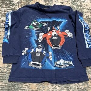 Vintage 1999 Saban Power Rangers Lost Galaxy long-sleeve shirt  Youth M 5-6